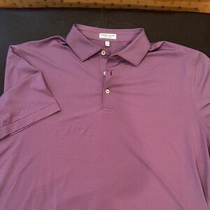 Peter Millar Lavender Polo Shirt for Men XL